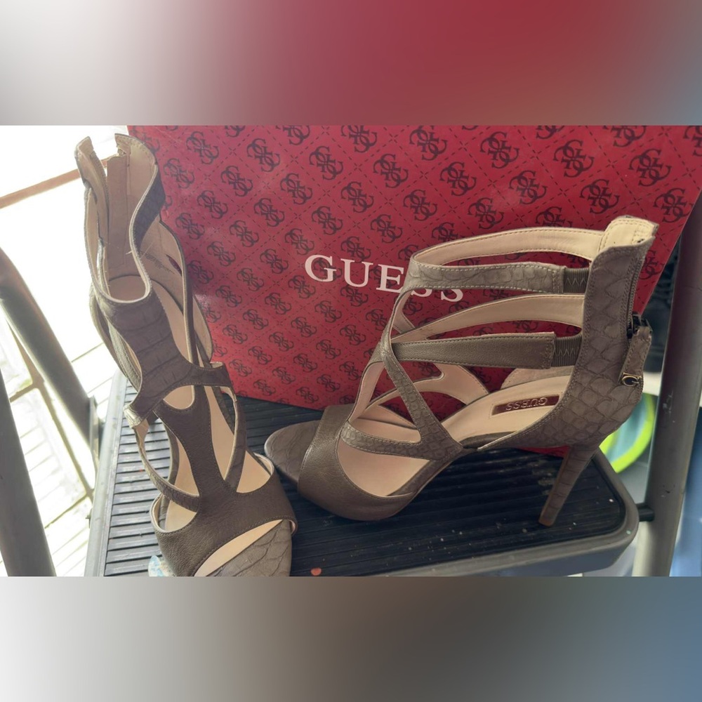 GUESS Women's Olive Strappy Heels